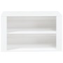 Schuhregal aus weiß glänzendem Sperrholz 75x35x45 cm von vidaXL, Schuhregale und Schuhorganisatoren - Ref: Foro24-816898, Pre...