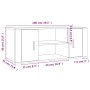 Mueble para TV contrachapada gris hormigón 100x35x40 cm de vidaXL, Muebles TV - Ref: Foro24-823095, Precio: 50,74 €, Descuent...