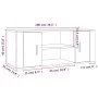 TV-Schrank aus betongrauem Sperrholz, 100 x 35 x 40 cm von vidaXL, TV-Möbel - Ref: Foro24-823095, Preis: 50,42 €, Rabatt: %