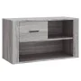 Mueble zapatero de madera contrachapada gris Sonoma 80x35x45 cm de vidaXL, Zapateros y organizadores de calzado - Ref: Foro24...