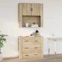 Wandschrank aus Sonoma-Eichensperrholz, 80 x 33 x 80 cm von vidaXL, Sideboards - Ref: Foro24-816587, Preis: 87,68 €, Rabatt: %