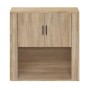 Sonoma oak plywood wall cabinet 80x33x80 cm by vidaXL, Sideboards - Ref: Foro24-816587, Price: 91,72 €, Discount: %