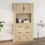 Wandschrank aus Sonoma-Eichensperrholz, 80 x 33 x 80 cm von vidaXL, Sideboards - Ref: Foro24-816587, Preis: 87,68 €, Rabatt: %