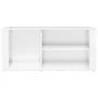 Schuhschrank aus glänzend weißem Sperrholz, 100 x 35 x 45 cm von vidaXL, Schuhregale und Schuhorganisatoren - Ref: Foro24-816...
