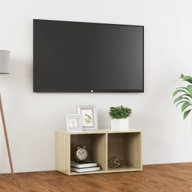 Mueble para TV madera contrachapada roble Sonoma 72x35x36,5 cm