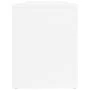 Schuhschrank aus glänzend weißem Sperrholz, 100 x 35 x 45 cm von vidaXL, Schuhregale und Schuhorganisatoren - Ref: Foro24-816...