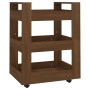 Küchenwagen aus braunem Eichensperrholz, 60 x 45 x 80 cm von vidaXL, Küchen- und Speisewagen - Ref: Foro24-816823, Preis: 53,...
