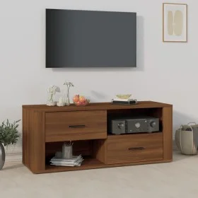 TV-Schrank aus braunem Eichensperrholz, 100 x 35 x 40 cm von vidaXL, TV-Möbel - Ref: Foro24-823106, Preis: 89,13 €, Rabatt: %