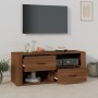TV-Schrank aus braunem Eichensperrholz, 100 x 35 x 40 cm von vidaXL, TV-Möbel - Ref: Foro24-823106, Preis: 90,52 €, Rabatt: %