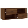 TV-Schrank aus braunem Eichensperrholz, 100 x 35 x 40 cm von vidaXL, TV-Möbel - Ref: Foro24-823106, Preis: 90,52 €, Rabatt: %