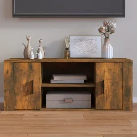 Mueble para TV madera contrachapada roble ahumado 100x35x40 cm de vidaXL, Muebles TV - Ref: Foro24-823096, Precio: 48,91 €, D...