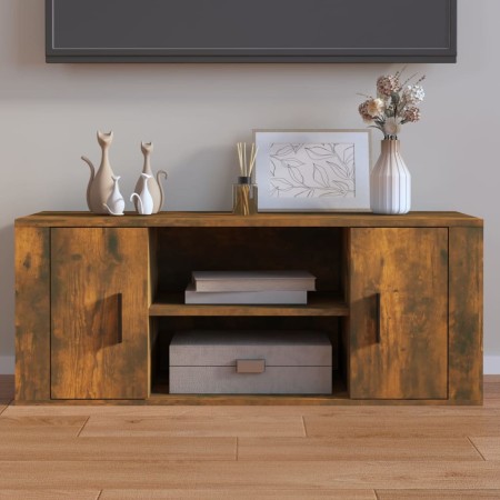 TV-Möbel Sperrholz Räuchereiche 100x35x40 cm von vidaXL, TV-Möbel - Ref: Foro24-823096, Preis: 49,71 €, Rabatt: %