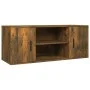 TV stand made of smoked oak plywood, measuring 100x35x40 cm. by vidaXL, TV Furniture - Ref: Foro24-823096, Price: 48,91 €, Di...
