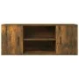 TV stand made of smoked oak plywood, measuring 100x35x40 cm. by vidaXL, TV Furniture - Ref: Foro24-823096, Price: 48,91 €, Di...