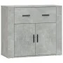 Aparador de madera contrachapada gris hormigón 80x33x70 cm de vidaXL, Aparadores - Ref: Foro24-816572, Precio: 93,27 €, Descu...