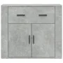 Aparador de madera contrachapada gris hormigón 80x33x70 cm de vidaXL, Aparadores - Ref: Foro24-816572, Precio: 93,27 €, Descu...