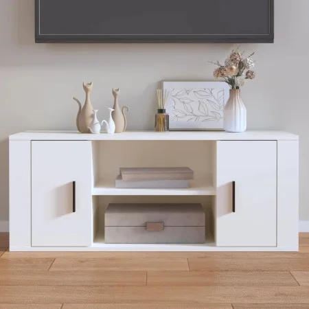 Mueble para TV madera contrachapada blanco 100x35x40 cm de vidaXL, Muebles TV - Ref: Foro24-823091, Precio: 68,68 €, Descuent...