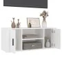 White plywood TV cabinet 100x35x40 cm by vidaXL, TV Furniture - Ref: Foro24-823091, Price: 68,68 €, Discount: %