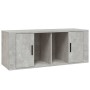 TV-Schrank aus betongrauem Sperrholz, 100 x 35 x 40 cm von vidaXL, TV-Möbel - Ref: Foro24-816804, Preis: 55,31 €, Rabatt: %