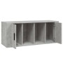 TV-Schrank aus betongrauem Sperrholz, 100 x 35 x 40 cm von vidaXL, TV-Möbel - Ref: Foro24-816804, Preis: 55,31 €, Rabatt: %