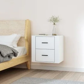 Weißer Wand-Nachttisch 50x36x47 cm von vidaXL, Schließfächer und Lagerschränke - Ref: Foro24-816856, Preis: 40,39 €, Rabatt: %