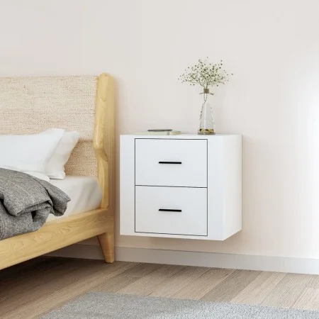 Weißer Wand-Nachttisch 50x36x47 cm von vidaXL, Schließfächer und Lagerschränke - Ref: Foro24-816856, Preis: 40,73 €, Rabatt: %