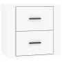 Weißer Wand-Nachttisch 50x36x47 cm von vidaXL, Schließfächer und Lagerschränke - Ref: Foro24-816856, Preis: 40,73 €, Rabatt: %