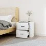 Weißer Wand-Nachttisch 50x36x47 cm von vidaXL, Schließfächer und Lagerschränke - Ref: Foro24-816856, Preis: 40,73 €, Rabatt: %