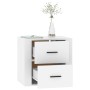Weißer Wand-Nachttisch 50x36x47 cm von vidaXL, Schließfächer und Lagerschränke - Ref: Foro24-816856, Preis: 40,73 €, Rabatt: %