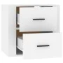 Weißer Wand-Nachttisch 50x36x47 cm von vidaXL, Schließfächer und Lagerschränke - Ref: Foro24-816856, Preis: 40,73 €, Rabatt: %