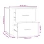 Weißer Wand-Nachttisch 50x36x47 cm von vidaXL, Schließfächer und Lagerschränke - Ref: Foro24-816856, Preis: 40,73 €, Rabatt: %