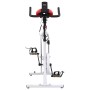 Weiß-rotes Heimtrainer mit Pulssensoren von vidaXL, Stationäre Fahrräder - Ref: Foro24-92136, Preis: 274,94 €, Rabatt: %