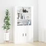 Armario de pared madera contrachapada blanco 80x33x80 cm de vidaXL, Aparadores - Ref: Foro24-816592, Precio: 65,93 €, Descuen...