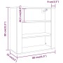 Wandschrank Sperrholz weiß 80x33x80 cm von vidaXL, Sideboards - Ref: Foro24-816592, Preis: 63,89 €, Rabatt: %