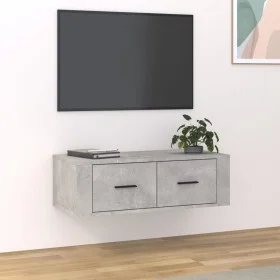 Hängendes TV-Möbel graues Betonholz 80x36x25 cm von vidaXL, TV-Möbel - Ref: Foro24-816836, Preis: 48,38 €, Rabatt: %
