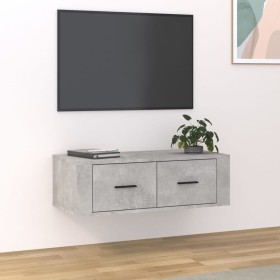 Hängendes TV-Möbel graues Betonholz 80x36x25 cm von vidaXL, TV-Möbel - Ref: Foro24-816836, Preis: 48,92 €, Rabatt: %