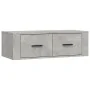 Mueble de TV colgante madera gris hormigón 80x36x25 cm de vidaXL, Muebles TV - Ref: Foro24-816836, Precio: 48,30 €, Descuento: %