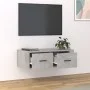 Mueble de TV colgante madera gris hormigón 80x36x25 cm de vidaXL, Muebles TV - Ref: Foro24-816836, Precio: 48,30 €, Descuento: %