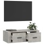 Mueble de TV colgante madera gris hormigón 80x36x25 cm de vidaXL, Muebles TV - Ref: Foro24-816836, Precio: 48,88 €