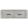 Mueble de TV colgante madera gris hormigón 80x36x25 cm de vidaXL, Muebles TV - Ref: Foro24-816836, Precio: 48,30 €, Descuento: %