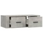 Mueble de TV colgante madera gris hormigón 80x36x25 cm de vidaXL, Muebles TV - Ref: Foro24-816836, Precio: 48,88 €
