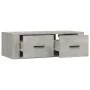Mueble de TV colgante madera gris hormigón 80x36x25 cm de vidaXL, Muebles TV - Ref: Foro24-816836, Precio: 48,30 €, Descuento: %