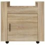 Sonoma oak plywood desk cart 60x45x60 cm by vidaXL, Cars and islands - Ref: Foro24-816611, Price: 56,80 €, Discount: %