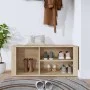 Mueble zapatero madera contrachapada roble Sonoma 100x35x45 cm de vidaXL, Zapateros y organizadores de calzado - Ref: Foro24-...