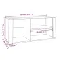 Mueble zapatero madera contrachapada roble Sonoma 100x35x45 cm de vidaXL, Zapateros y organizadores de calzado - Ref: Foro24-...
