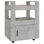 Carrito de cocina madera contrachapada gris hormigón 60x45x80cm de vidaXL, Carros de cocina y comedor - Ref: Foro24-816828, P...
