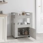 Carrito de cocina madera contrachapada gris hormigón 60x45x80cm de vidaXL, Carros de cocina y comedor - Ref: Foro24-816828, P...