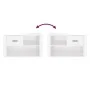 Mueble zapatero madera contrachapada blanco brillo 80x35x45 cm de vidaXL, Zapateros y organizadores de calzado - Ref: Foro24-...