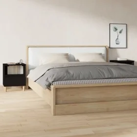 Two black bedside tables 40x35x50 cm by vidaXL, Nightstands - Ref: Foro24-821797, Price: 62,47 €, Discount: %