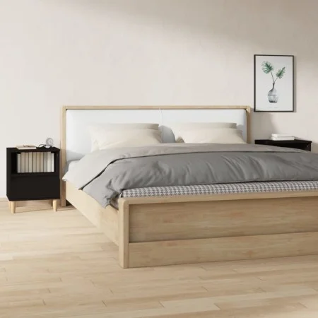 Two black bedside tables 40x35x50 cm by vidaXL, Nightstands - Ref: Foro24-821797, Price: 62,47 €, Discount: %